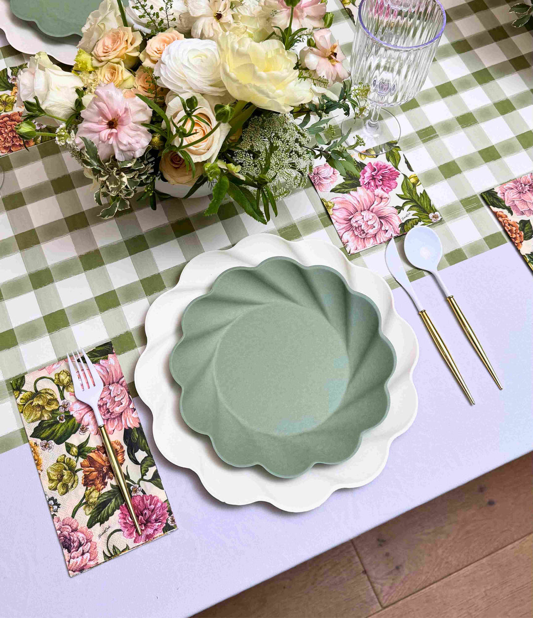 Garden Rose Table Setting