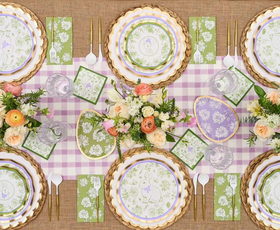 Easter Toile Salad Plates/8pk