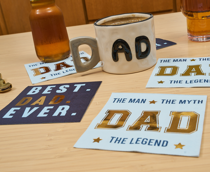 Best Dad Ever Cocktail Napkins /26pk