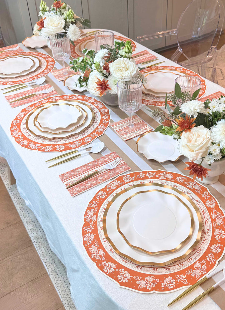 Pumpkin Garden Table Setting