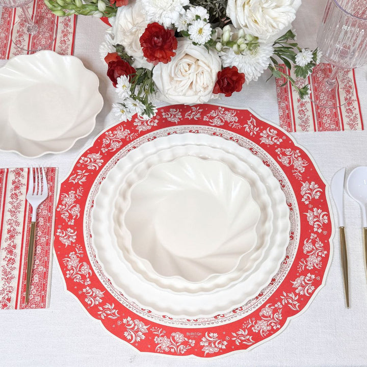 Red Burleigh Table Setting: Eco