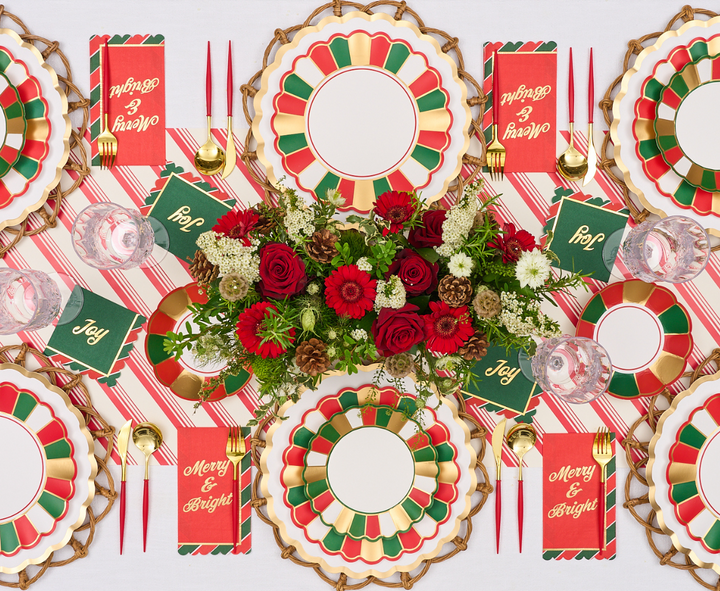 Joyful Christmas Dinner Plates/8pk