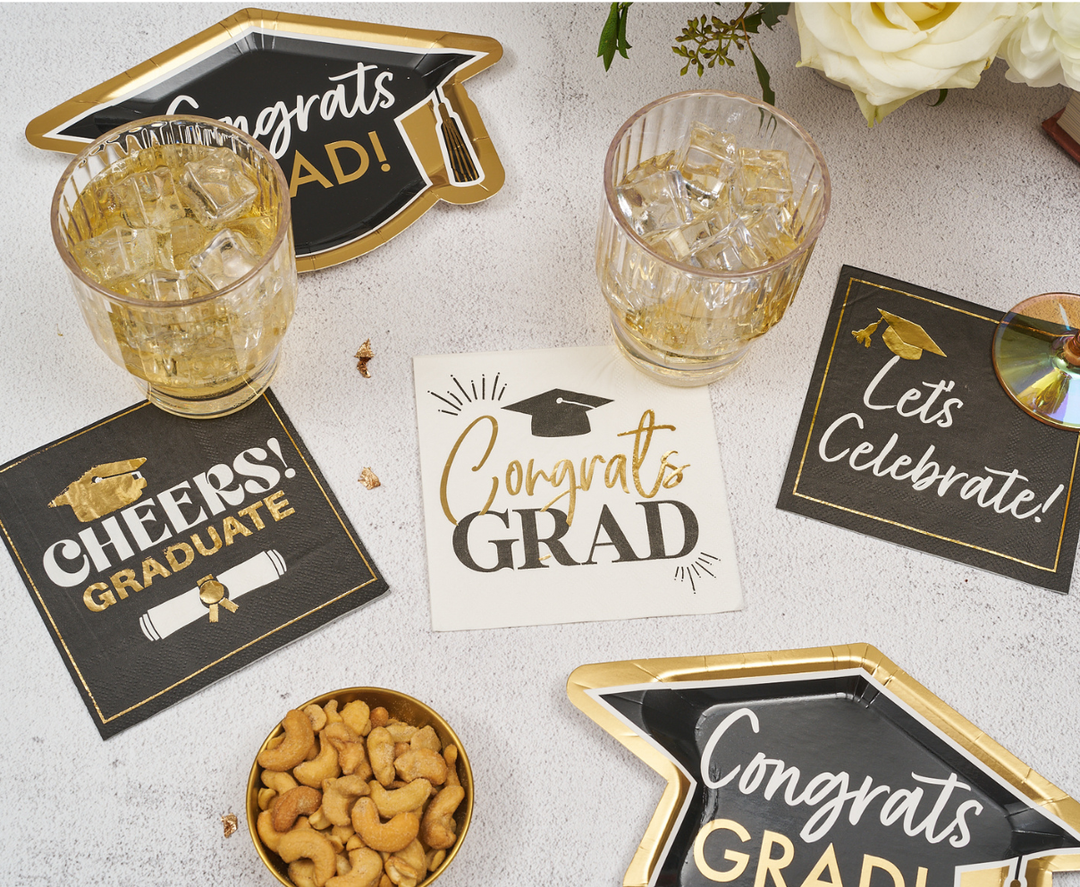 Cheers Graduate Cocktail Napkins /26pk