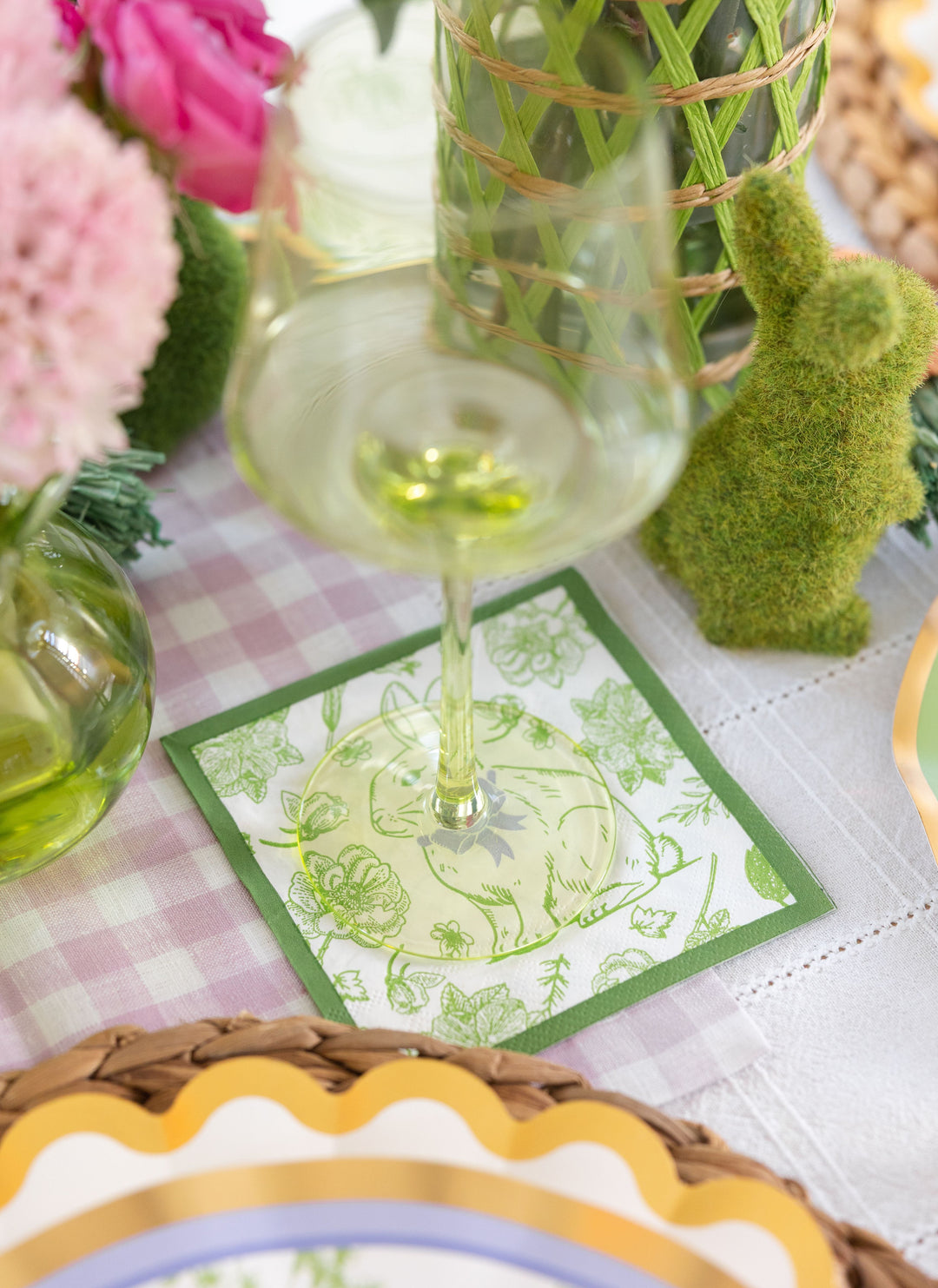 Easter Toile Cocktail Napkins/26pk