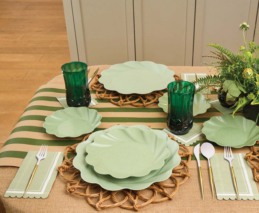 Simply Eco Compostable Table Setting - Sage