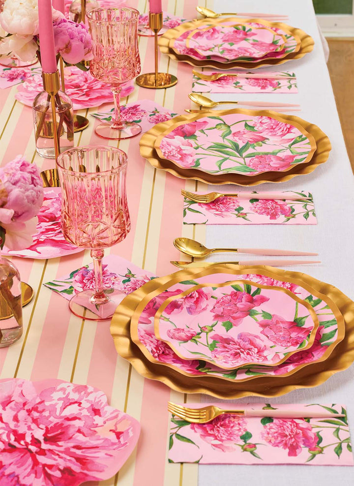 Blush & Gold Bella Assorted Plastic Cutlery/36pc, Service for 12