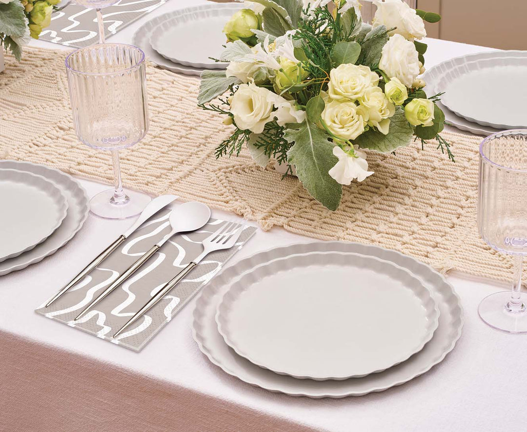 Simply Eco Compostable Table Setting - Concrete