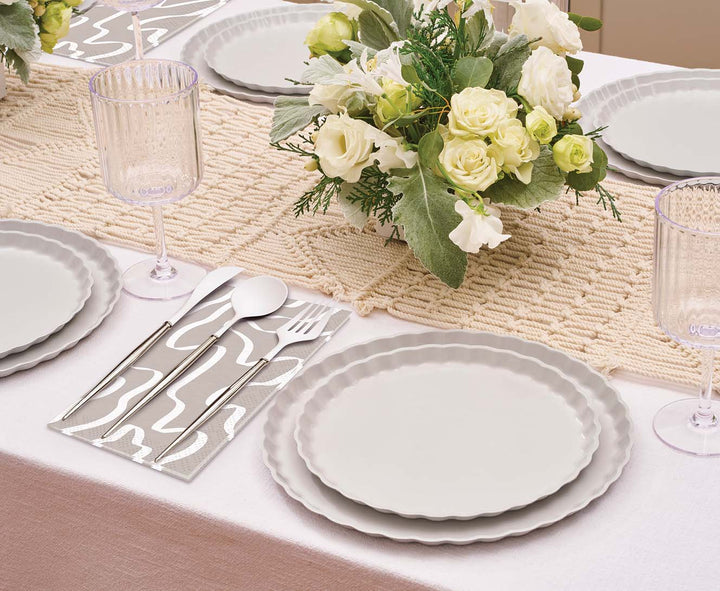 Simply Eco Compostable Table Setting - Concrete