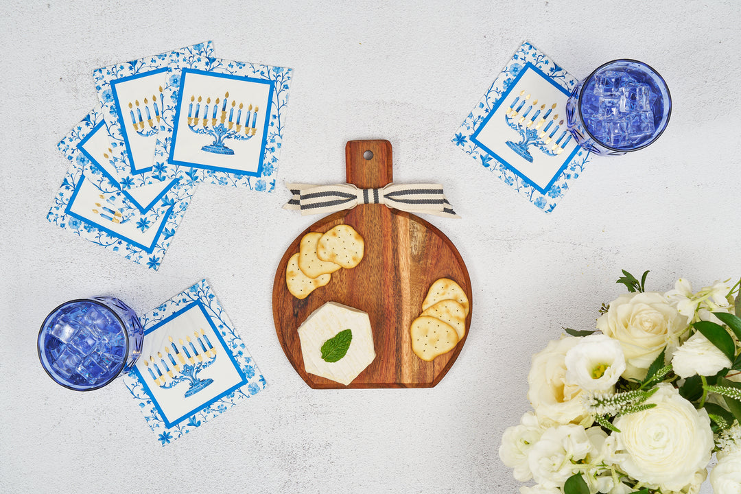 9.75" x 8" Board Gift Kit w/o spreader: Hanukkah Toile