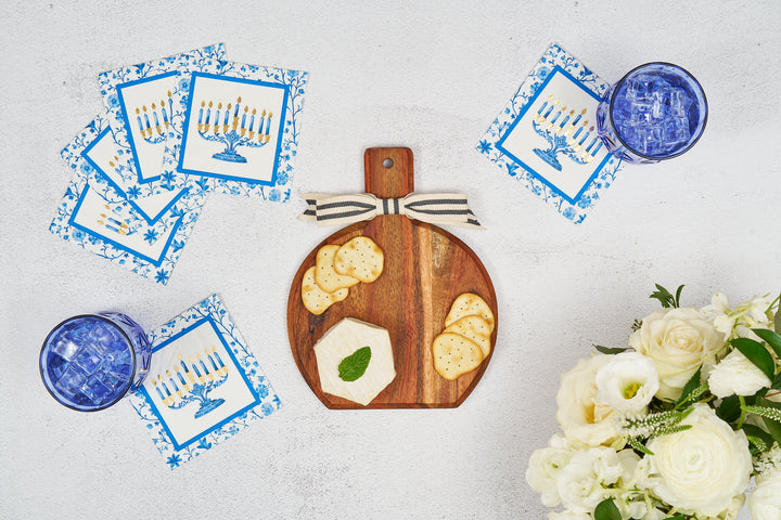 9.75" x 8" Board Gift Kit w/o spreader: Hanukkah Toile