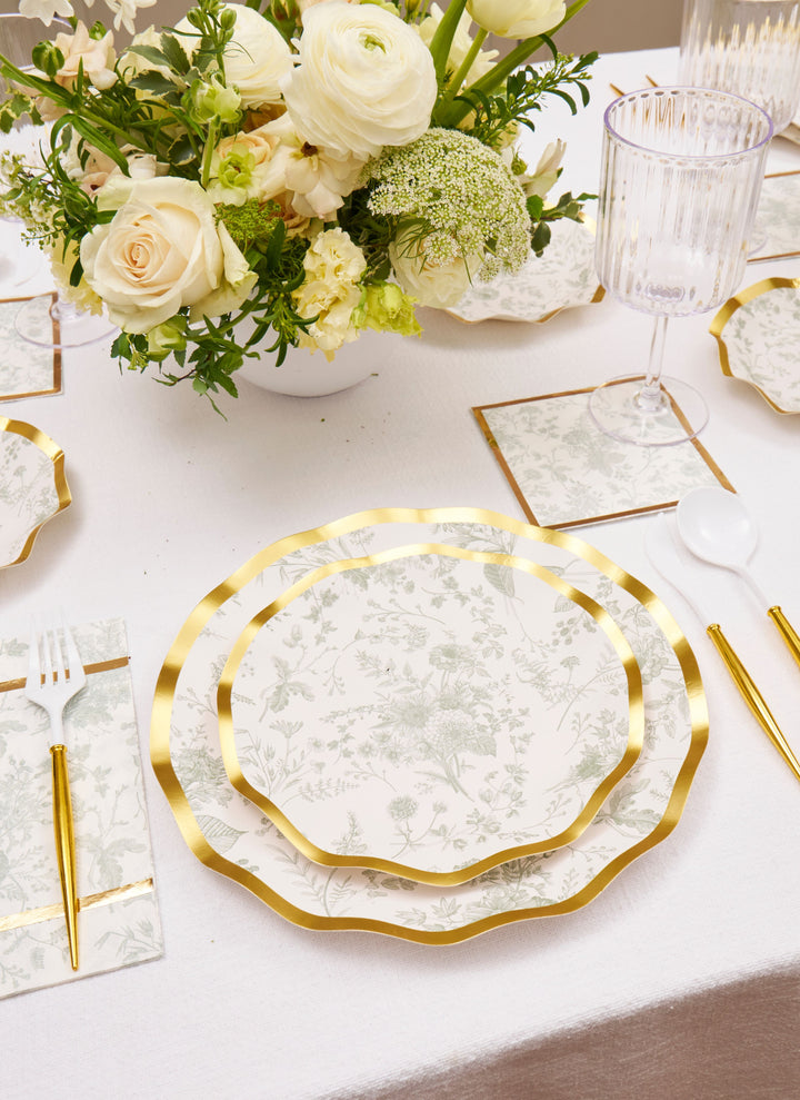 Timeless Sage Salad Plates/8pk