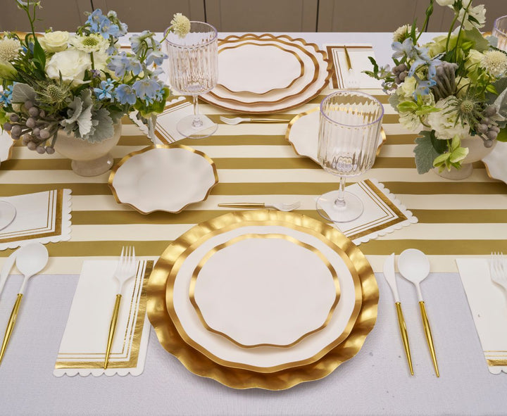Gold Bella Plastic 5" Cocktail Forks/20pc