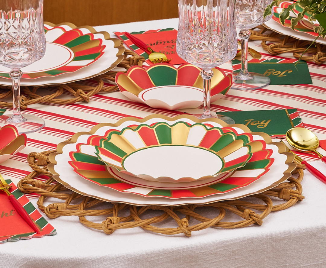 Joyful Christmas Salad Plates/8pk