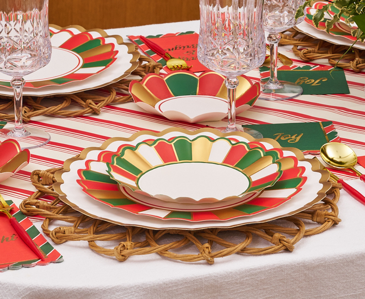 Joyful Christmas Salad Plates/8pk