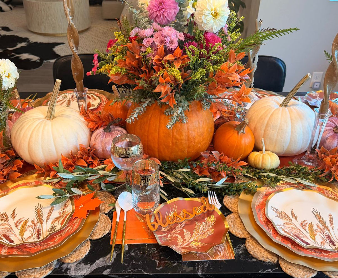 Harvest Wheat: Thanksgiving Table for 16