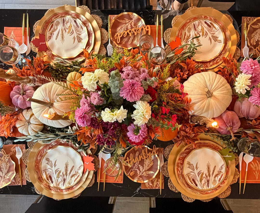 Harvest Wheat: Thanksgiving Table for 16
