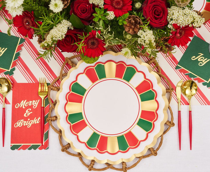 Joyful Christmas Table Setting