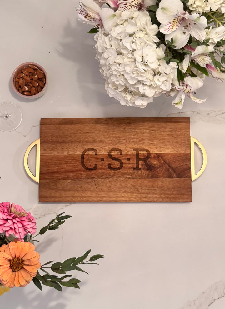 Acacia Modern Rectangle | Personalize | 14" x 8"