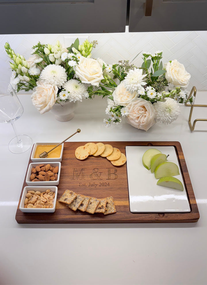 Acacia Fête Set Tray | Personalized | 18 x 9.5