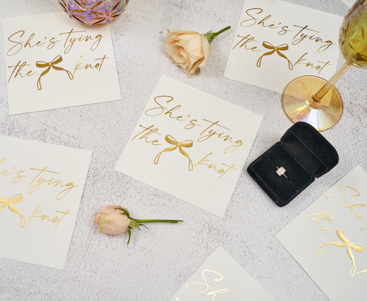 She's tying the Knot Cocktail Napkins /26pk