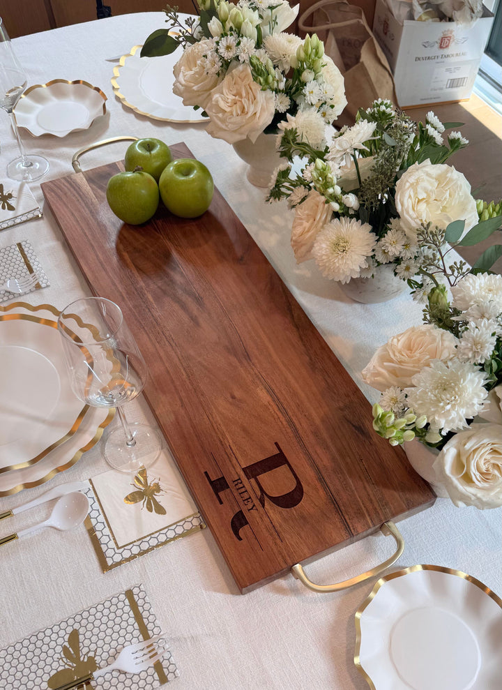 Acacia Serving Board | Personalize | 30 x 10"