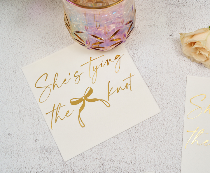 She's tying the Knot Cocktail Napkins /26pk