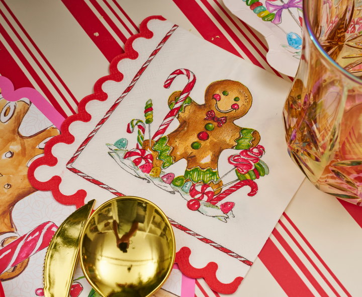 Gingerbread Cocktail Napkins/26pk