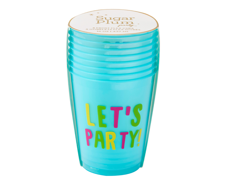 Cocktail Cheers Frost Flex Cups/8pk - Let's Party