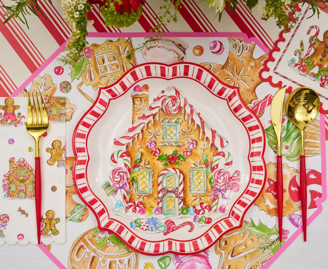 Gingerbread Table Setting
