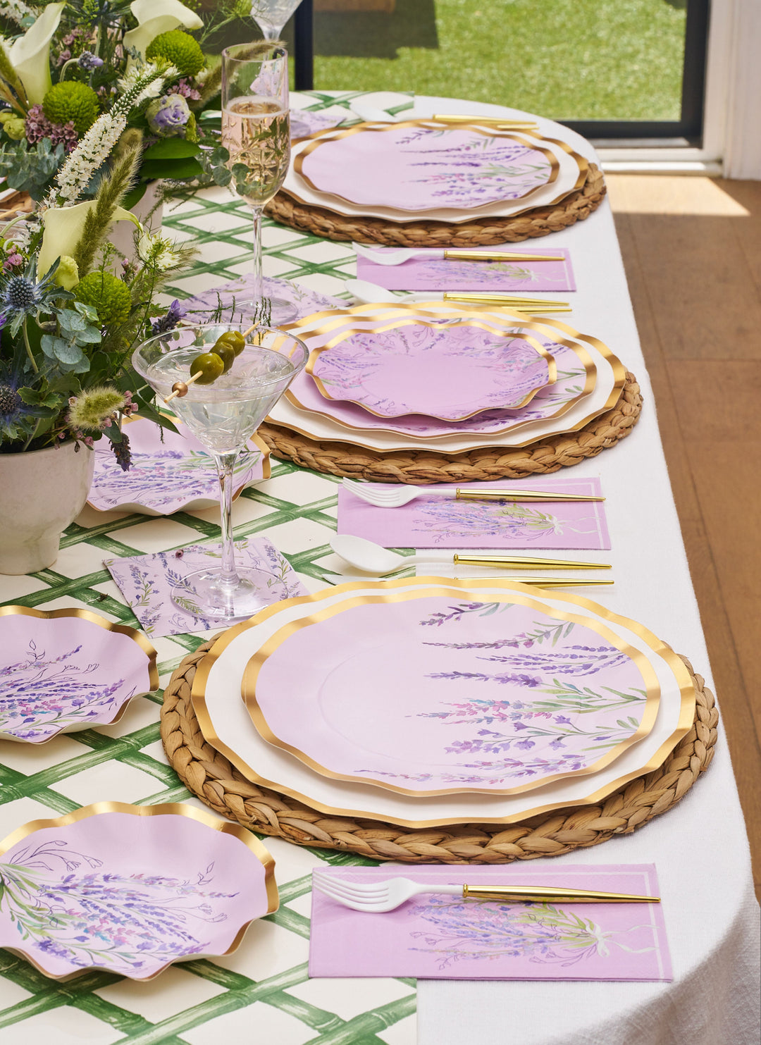 Lavender Fields Table Setting