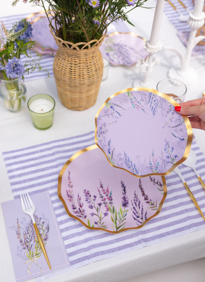 Lavender Fields Salad Plates/8pk