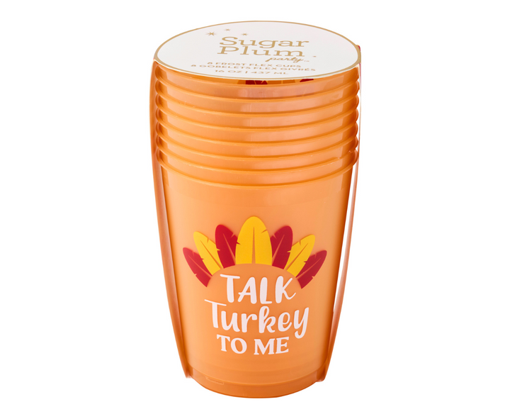 Give Thanks Frost Flex Cups/8pk - Talk Turkey to Me