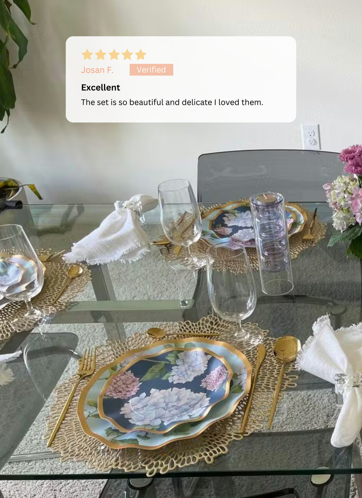 Hydrangea Table Setting