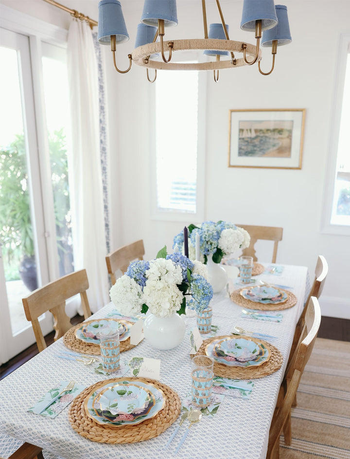 Spring Tablescape for 16: Hydrangea