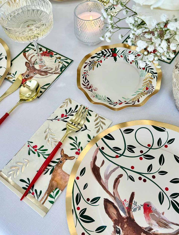 Christmas Forest Table Setting