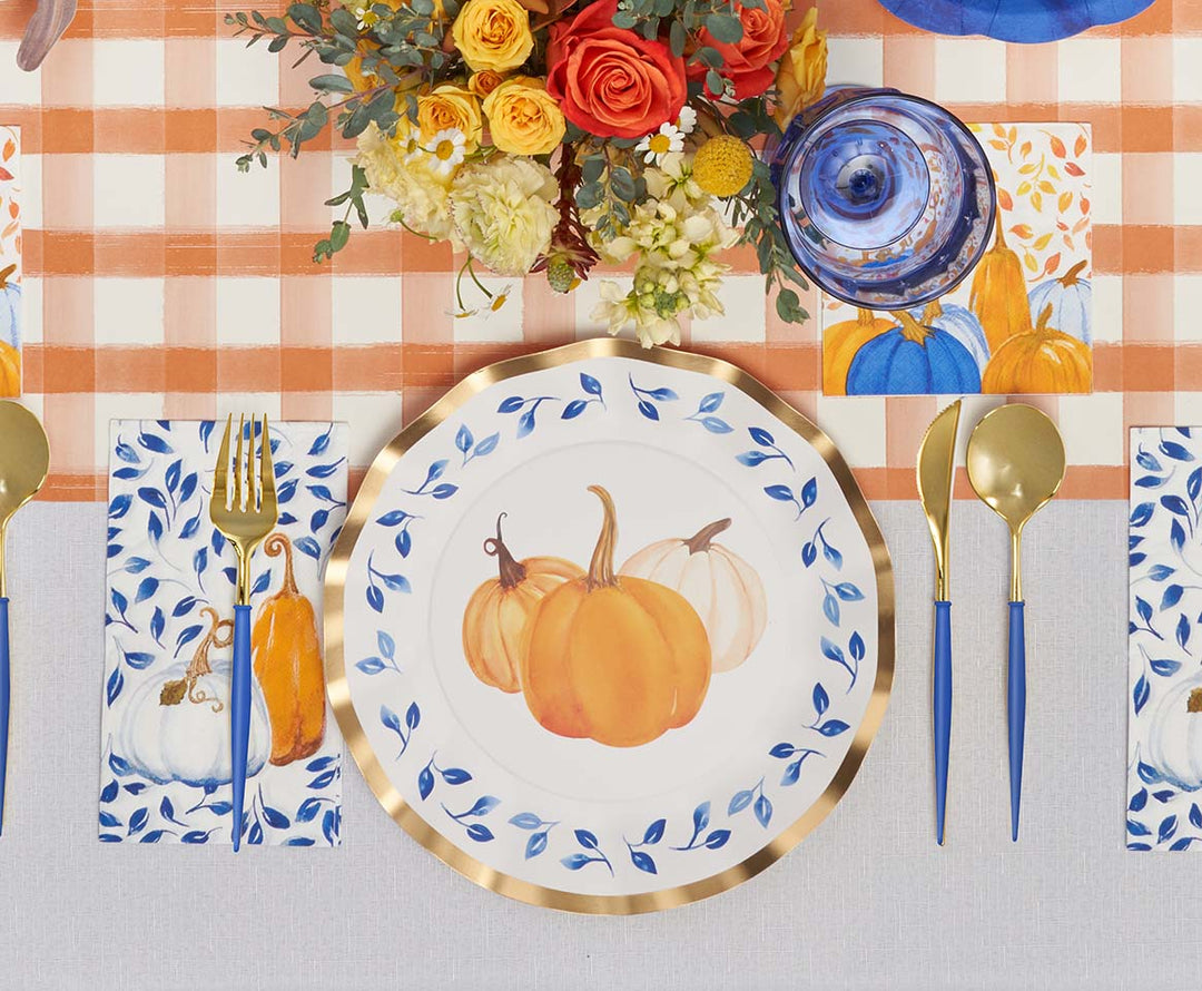 Harvest Blues Table Setting