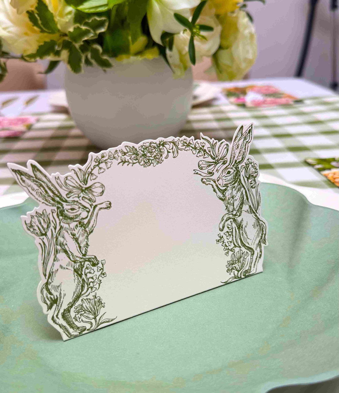 Garden Hares Place Cards - Pack of 12
