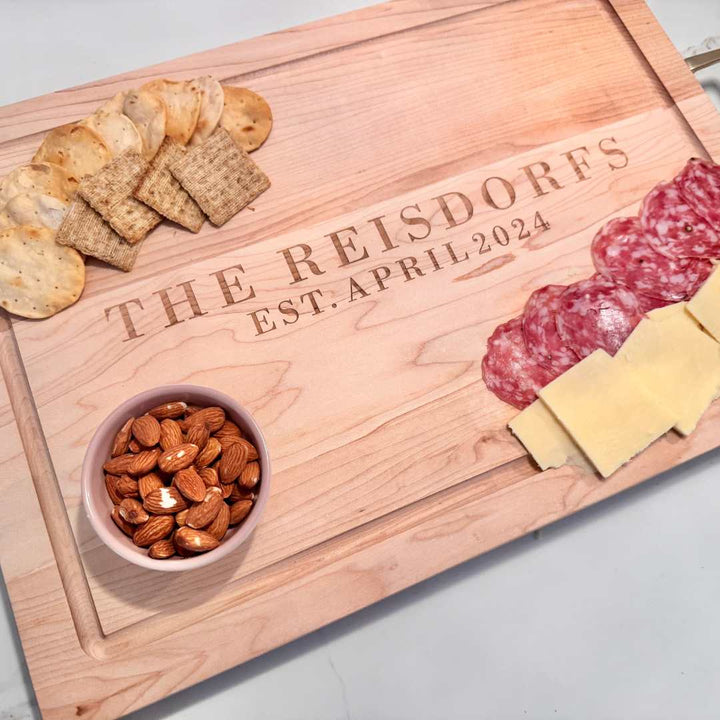 Personalized Maple Wood Cutting + Cheeseboard (Test)