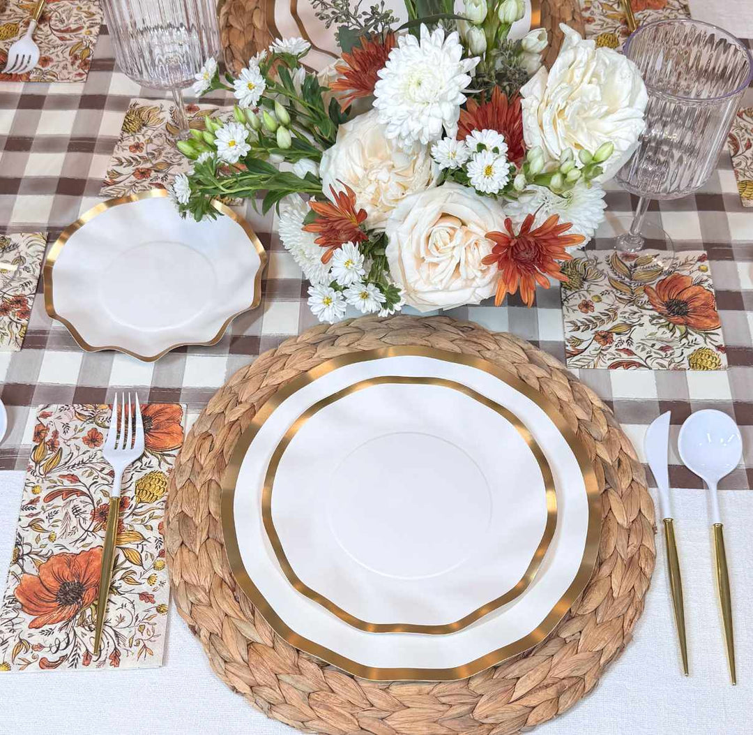 Autumn Blossom Table Setting