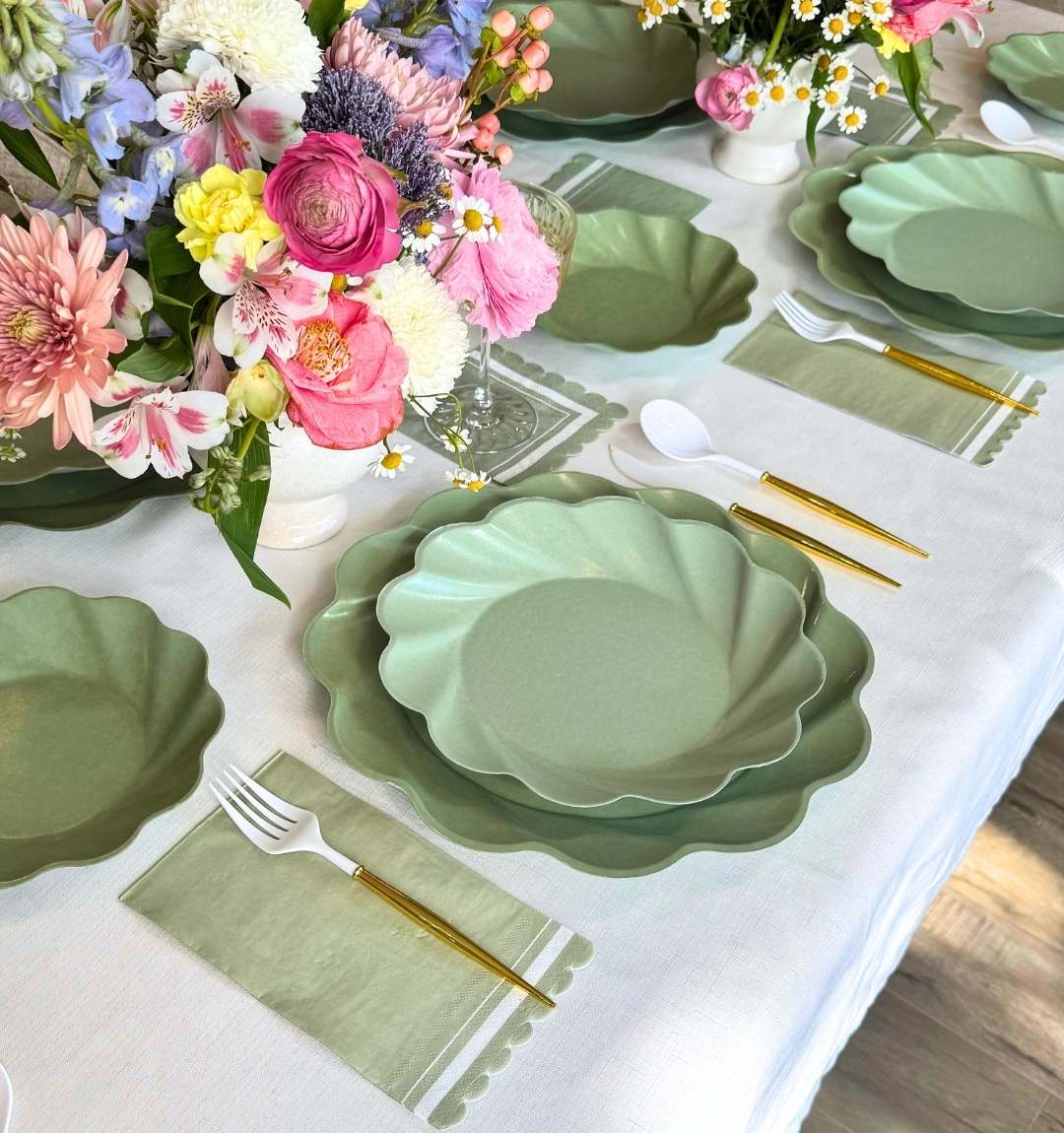 Simply Eco Extra Large Plate- Sage/8pk – Sophistiplate LLC
