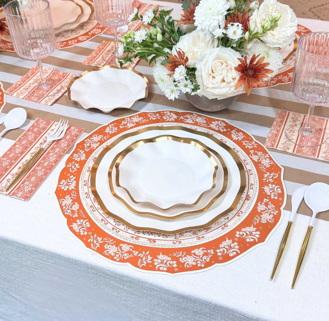 Pumpkin Garden Table Setting
