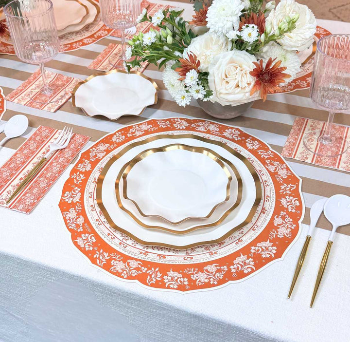 Pumpkin Garden Table Setting