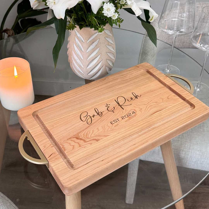 Personalized Maple Wood Cutting + Cheeseboard 16 x 10"