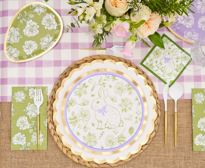 Easter Toile Dinner Plates/8pk