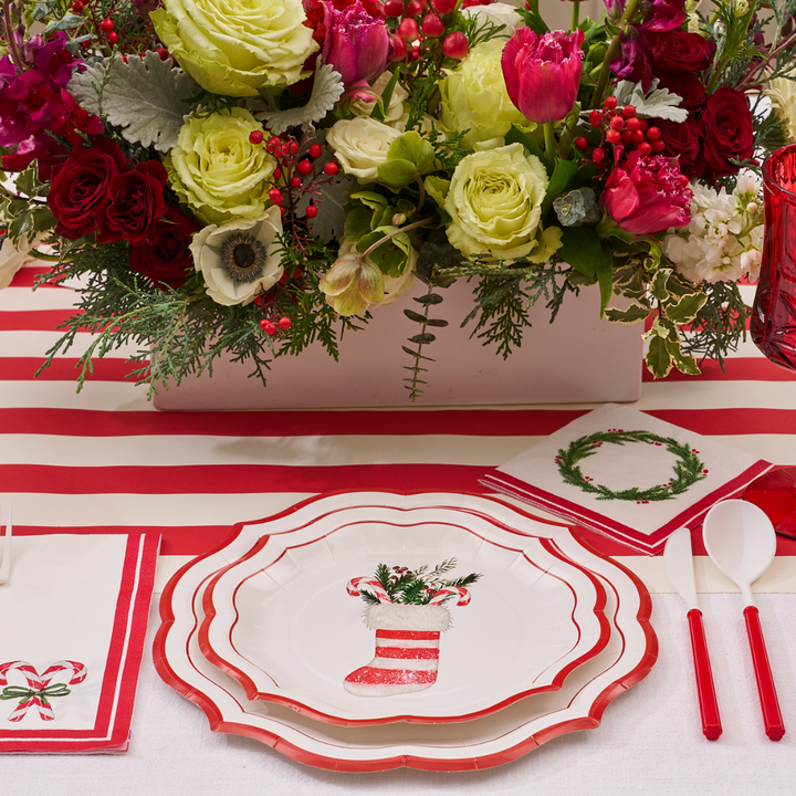 Merry and Bright Paper Salad Plate/8pk