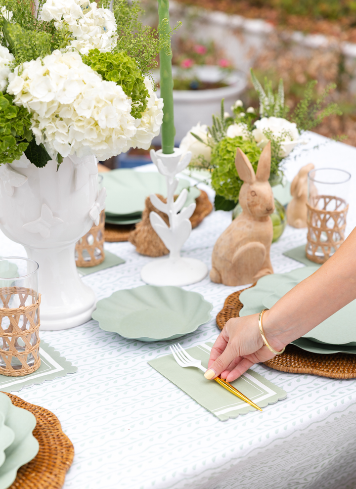 Eco-friendly Table Setting- Sage