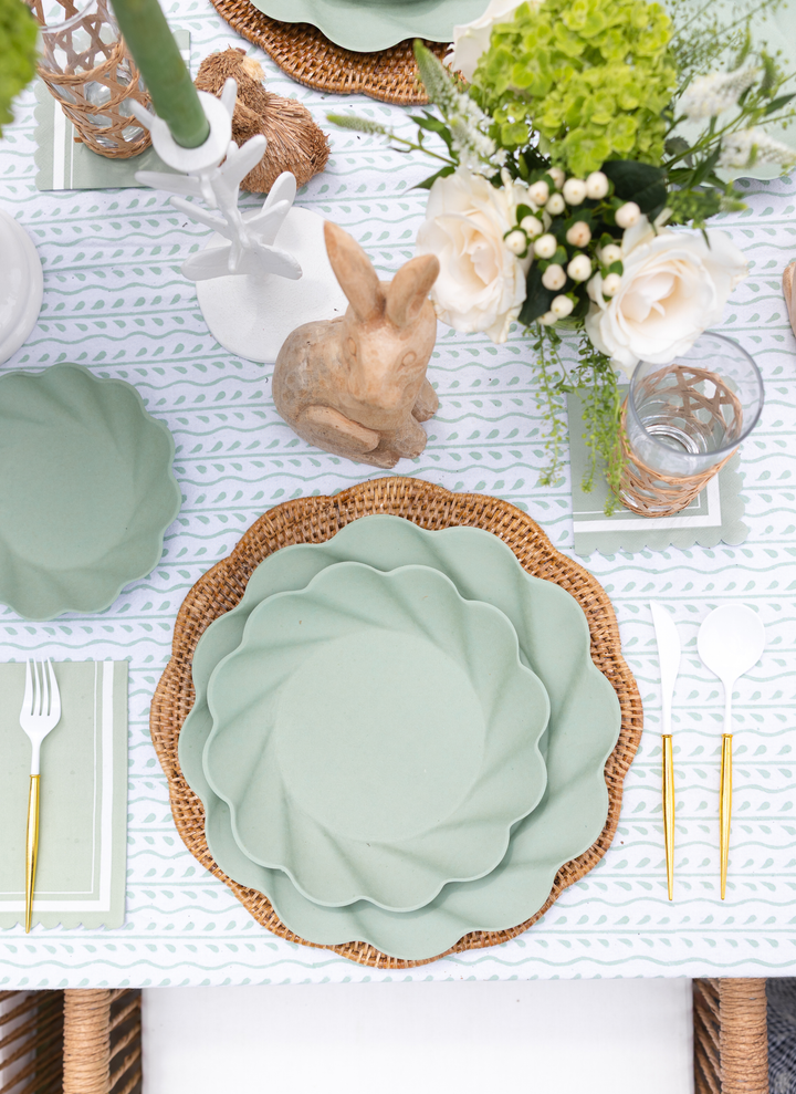 Eco-Friendly Table Setting- Sage