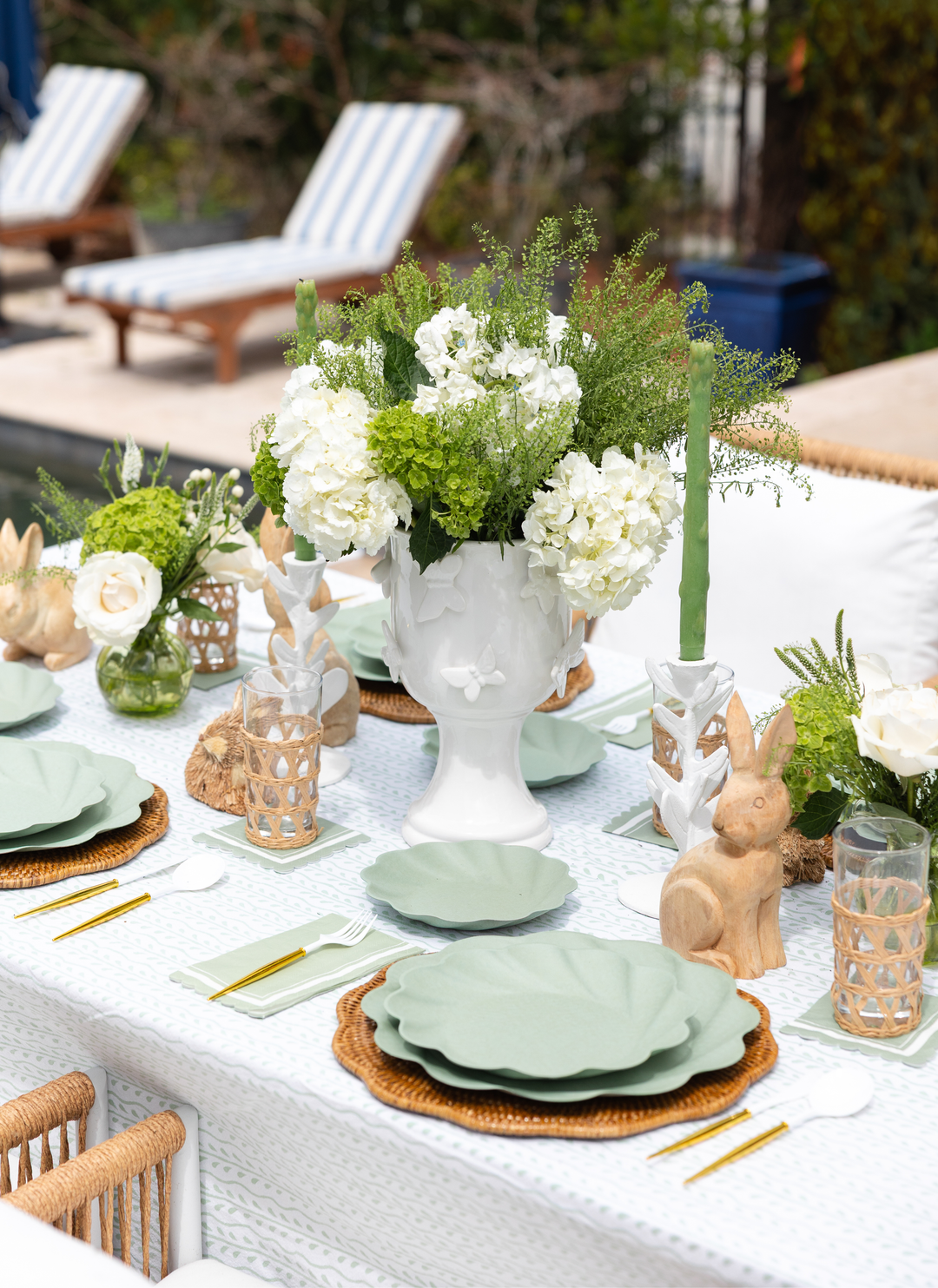 Eco-Friendly Table Setting- Sage