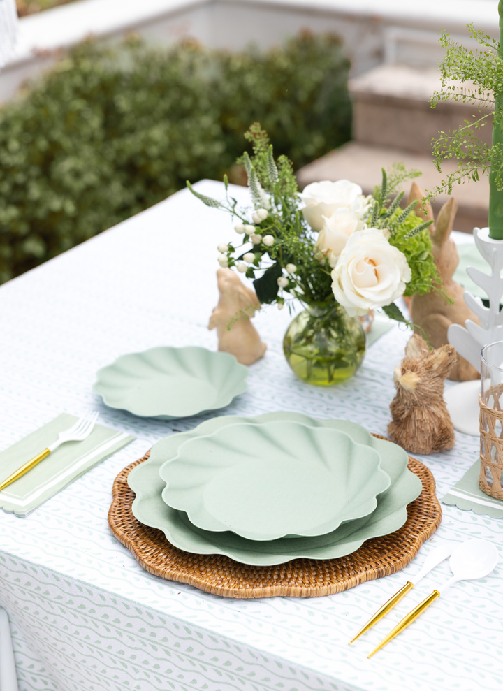 Eco-Friendly Table Setting- Sage