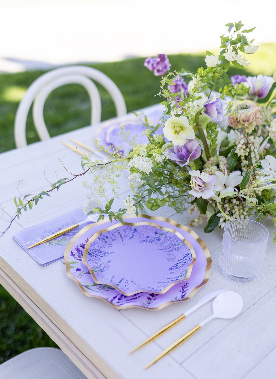 Lavender Fields Table Setting